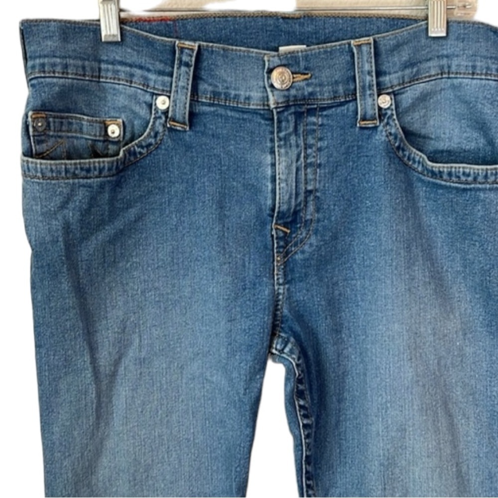 True Religion Ricky Straight Zip Fly Jeans Size 32 - Picture 3 of 10